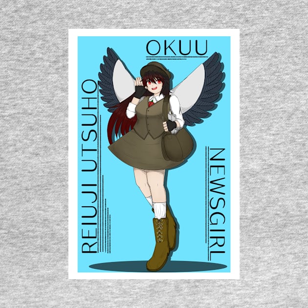 Newsgirl Okuu by Kirisame's Atelier